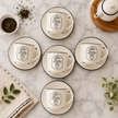 Paris Coffee Cup & Saucer Set with Stand (12 pcs)