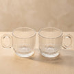 Serrana Glass Maria coffee cup set 6pcs — elegant crystal coffee cup, 80ml set of 6, for refined coffee moments
