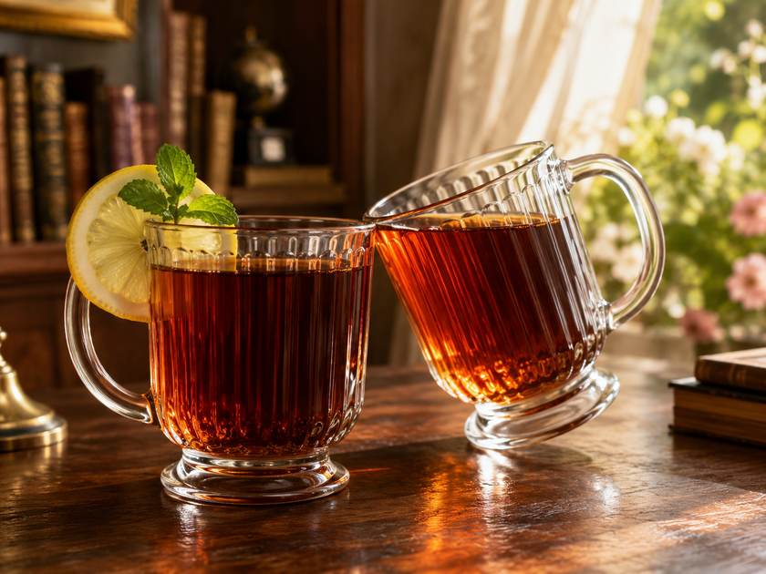 Taj Line Mug Set (Set of 6, 200ml)