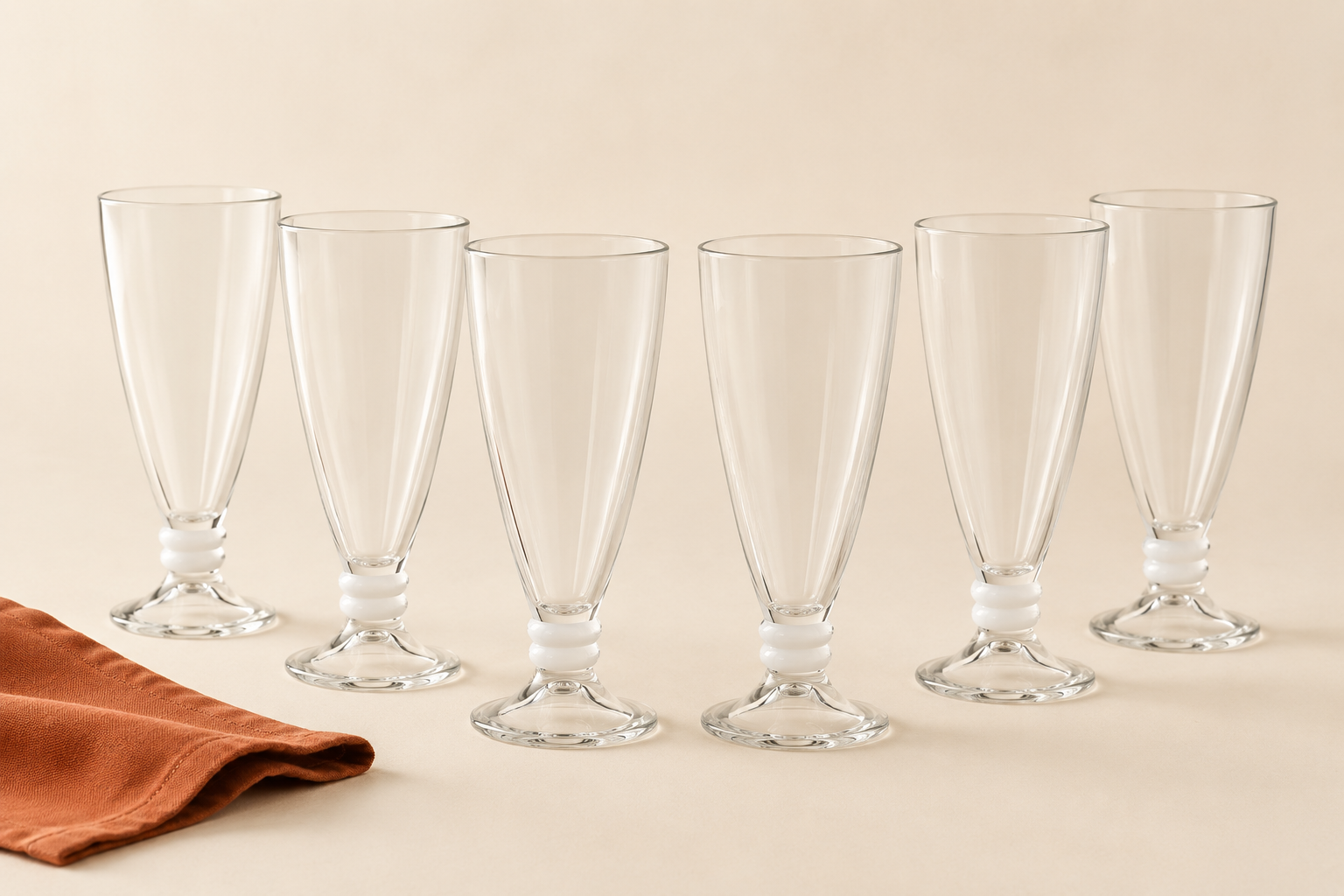 Nova Lines Glass Set (Set of 6, 260ml)