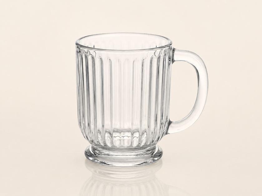 Taj Line Mug Set (Set of 6, 200ml)