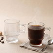 Serrana Glass Karla coffee cup set 6pcs — clear glass coffee cup, 90ml set of 6, for refined coffee moments