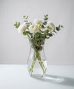 Serrana Glass Serene Glass Vase 26cm — classic clear glass vase, 26cm tall, for fresh bouquets and floral arrangements