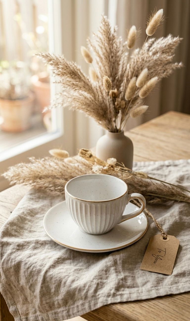 Serrana Glass Speckled Ribbed Coffee Cup Saucer Set 6pc — white ribbed ceramic with gold rim and saucer for espresso