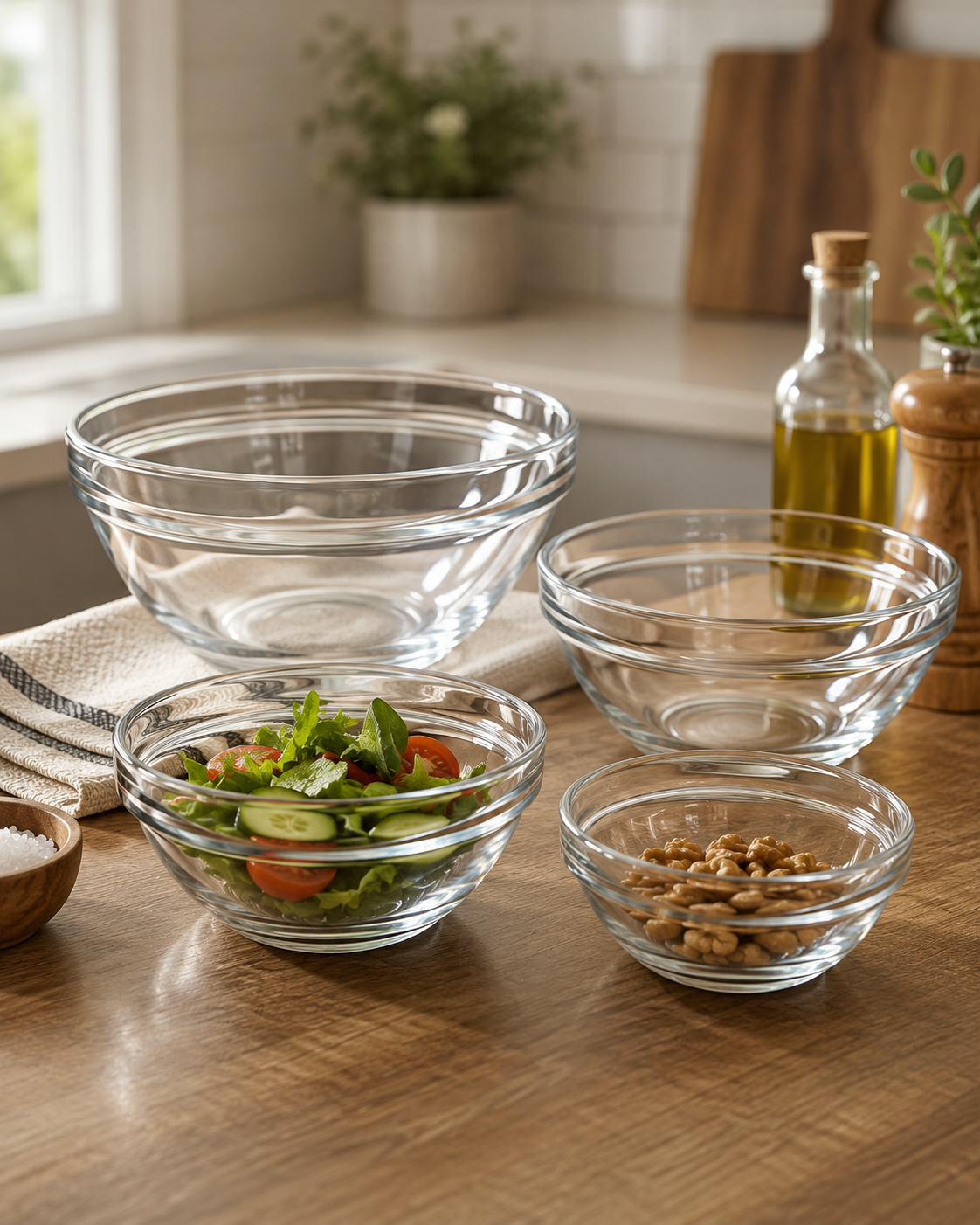Lucia Bowl Set (220ml + 390ml + 720 ml + 1140ml)