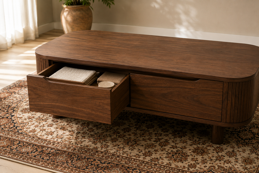 Safya Coffee Table Natural wood 120*60 cm