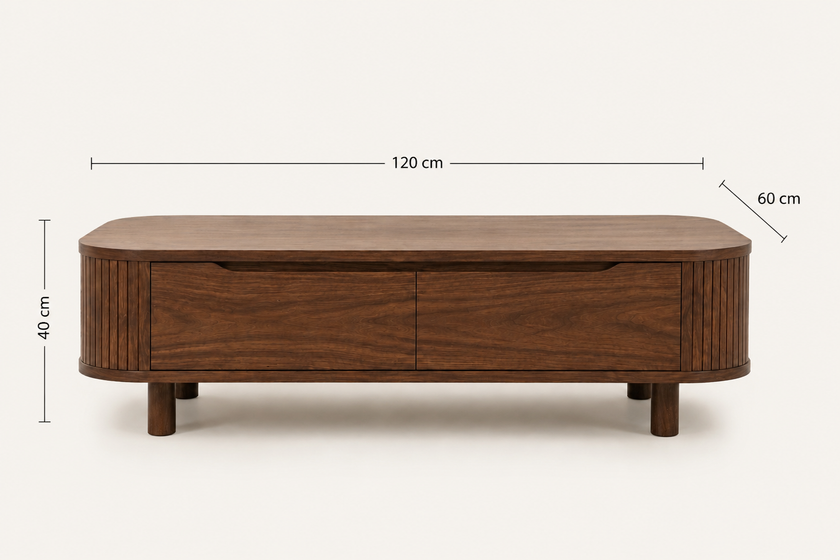 Safya Coffee Table Natural wood 120*60 cm