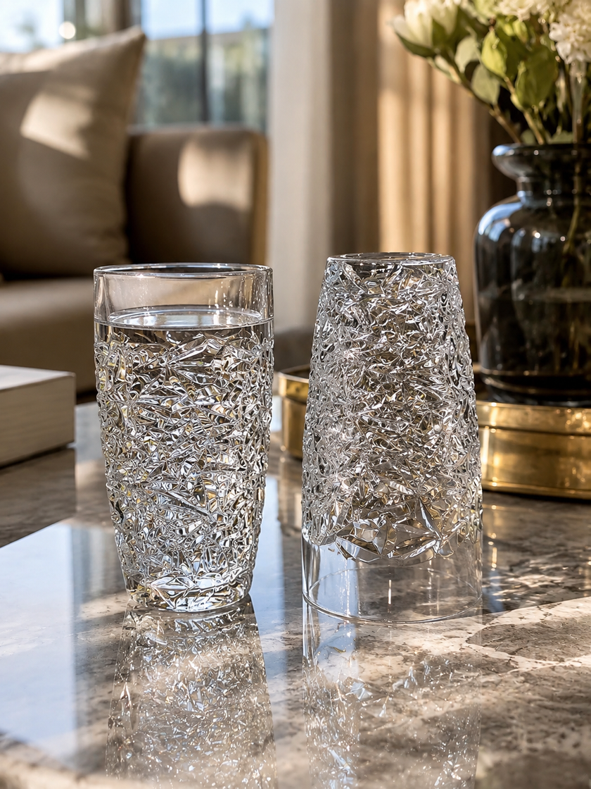 Crackle Tumbler, 300ml-Set of 6pcs