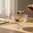 Serrana Glass Mora dessert bowl — footed crystal, 370ml, for ice cream and desserts