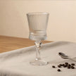Serrana Glass Cherry stemware set 6pcs — elegant crystal stemware, 150ml set of 6, for juices water and soft drinks