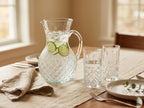 Crystal Cut Pitcher & Tumbler Set (7-Piece)