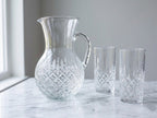 Crystal Cut Pitcher & Tumbler Set (7-Piece)
