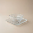 Serrana Glass Royal lines bowl set 12Pcs — ribbed crystal, set of 12, for desserts and snacks