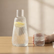 Serrana Glass Twisty handmade carafe — twisted-design handmade glass, 1400ml, for water juice and infused drinks