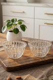 Serrana Glass Bubbles bowl 12cm set 12Pcs — crystal bowl, 12cm set of 12, for desserts nuts and snacks