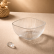 Serrana Glass Viva lines bowl set 12Pcs — ribbed crystal bowl, set of 12, for desserts nuts and snacks