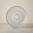 Serrana Glass Galata desert plate set 15cm — ribbed crystal dessert plates for desserts nuts and snacks
